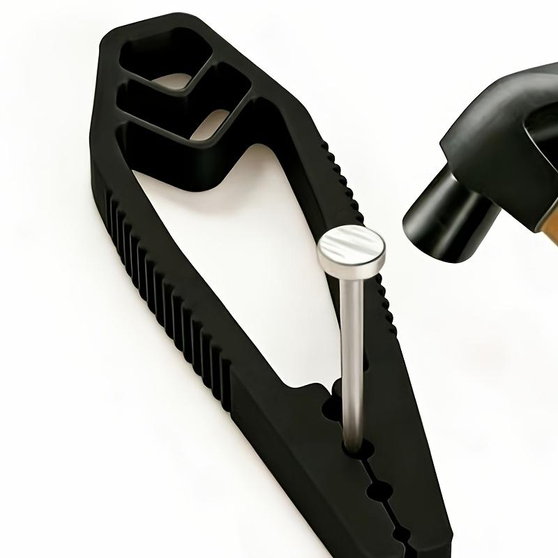 Nail Hammer Anti-Slip Joint Pliers Protects Finger Safety Portable Nail Fixing Tool чёрный
