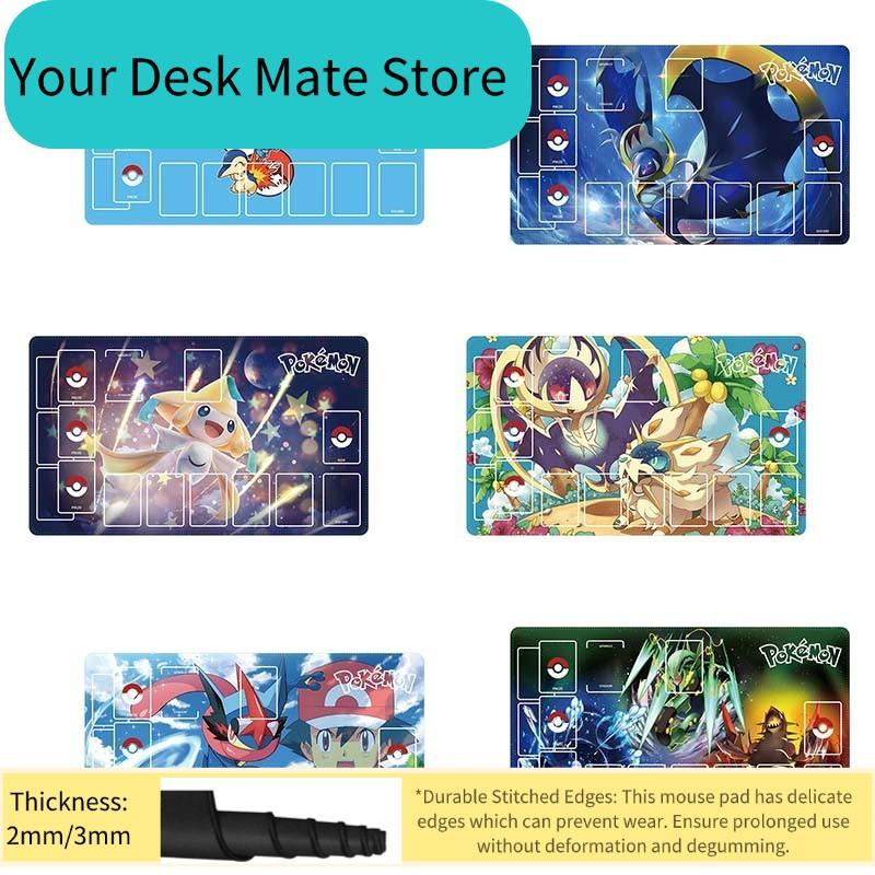 Anime Pokemon GAME PTCG Dedicated DIY Card Playmat Battle Against K Jirachi Lunala Solgaleo Collection Gift Toys