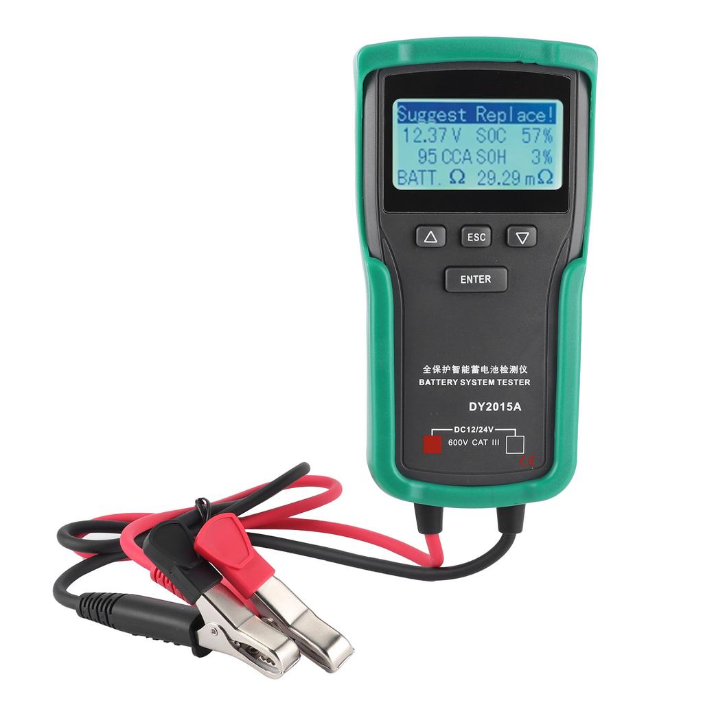 12V?24V Car Battery Tester Tool Voltage Load Test Digital Battery Capacity Checker Electrical