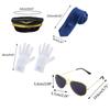 Yacht Captain Costume Set Hat Stewardess Cosplay Costume Accessory Scarf Gloves