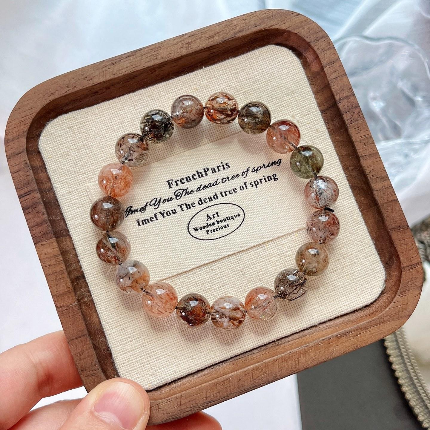 About 10Mm Natural Black Gold Super Seven Basic Bracelet Bracelet