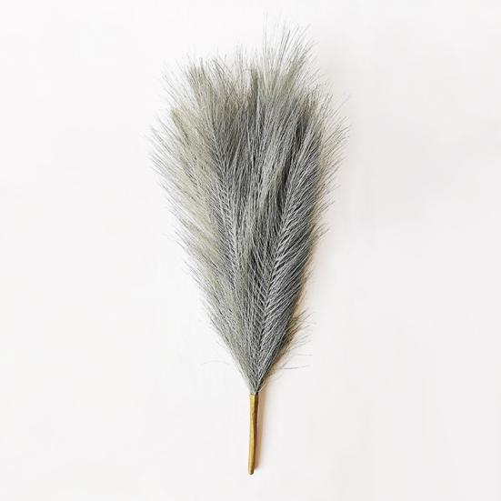 2Pcs Artificial Pampas Grass Exquisite Layout Props Faux Silk Flower No-watering Fluffy