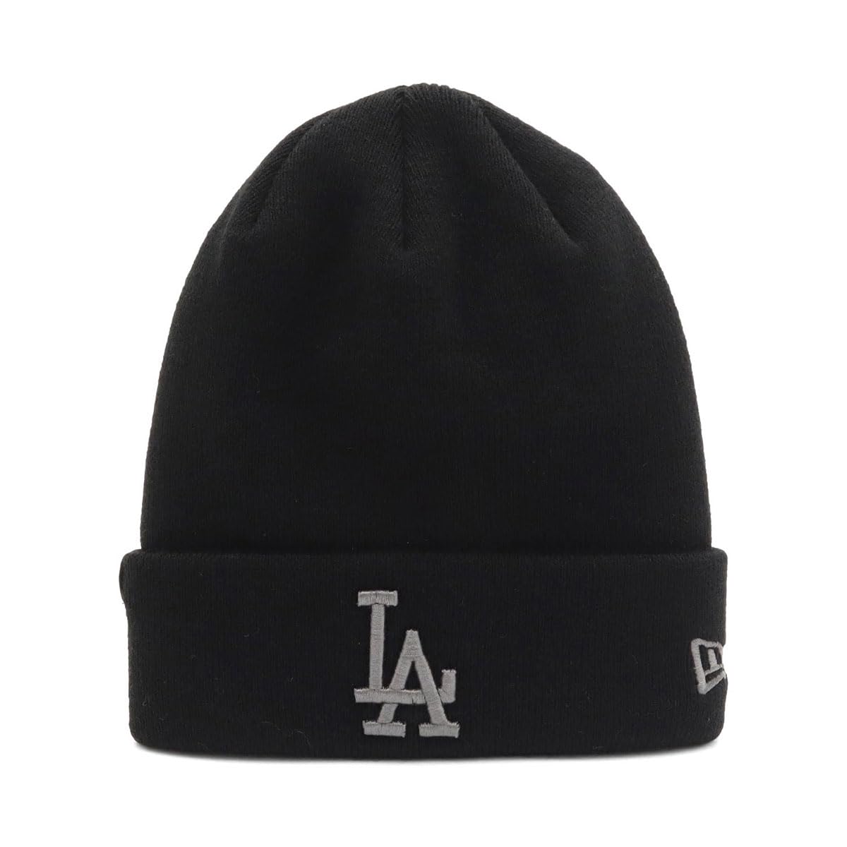 Кепка New Era MLB Knit Tonal Color LA Free Basic Cuff Los Dod, Черная, Вязаная,
