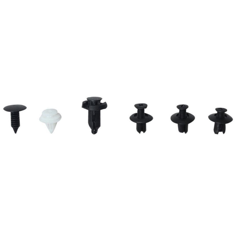 100 Pcs Car Retainer Clips Body Plastic Rivets Fasteners Push Bumper Door Trim Panel Screws with Removal Tool