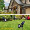 7LED Solar Lawn Lamp Outdoor RGB Solar Spotlight Garden Landscape Light for Wall Path Tree Lawn Halloween Christmas Decoration