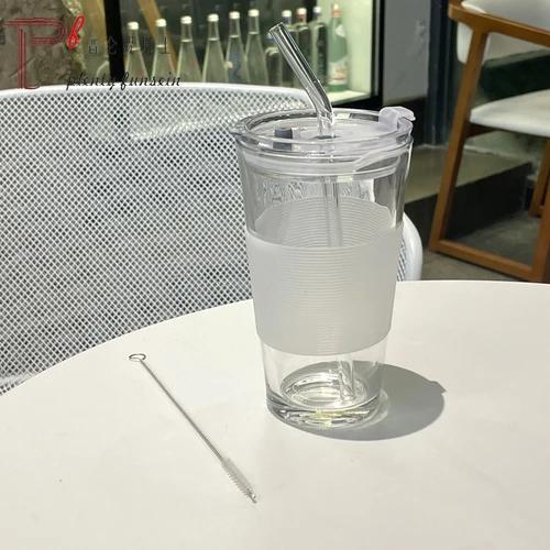 Portable Coffee Cup, INS, Wind Hose, Cold Extraction, Take Out, Double Drink, Carry On Cup, Couple Glass Drinking Cup