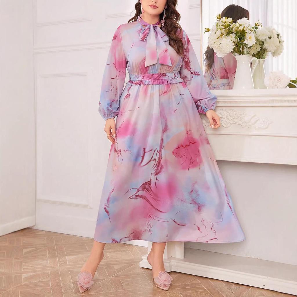 Cross-Border Plus Size Casual Women's Dress - Spring/Autumn Collection
