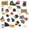 FRCOLOR 30pcs Miniature Garden Ornaments, Succulent Plant Decorations, Bonsai Figurines, Small Resin Decorations for Terrariums, Indoor and Outdoor