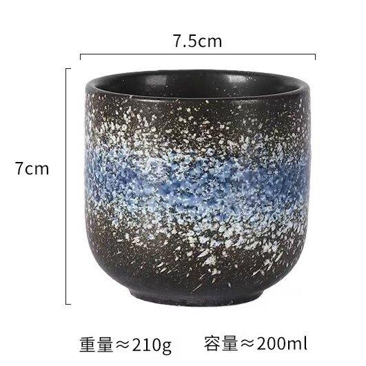 Japanese Teacup Black Ceramic Cup Coffee Cup Gifts Home Water Cup Aromatherapy Cup
