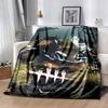 Dead by Daylight Flannel Blanket Soft Warm All-Season Throw, Design for Camping, Car Travel, Hiking Sofa, Bed, Office Perfect Gift for Parties