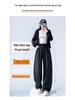 Women’s Spring Striped High-Waisted Wide-Leg Drawstring Pants - Casual Color Block, Loose, Slimming, Two-Wear Style.