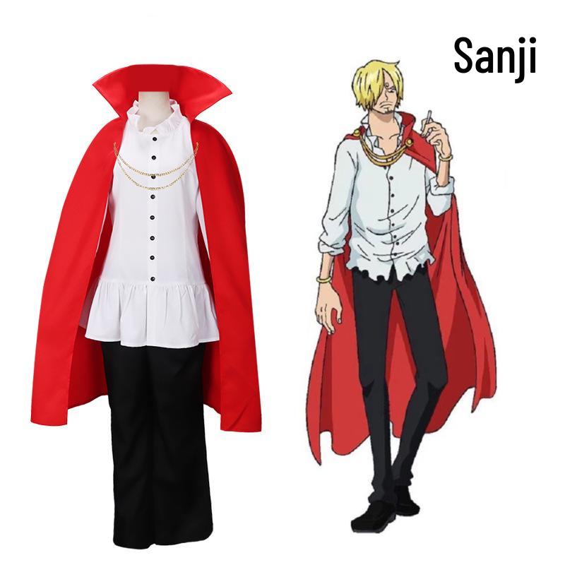 

Sanji Two Years Later Red Cosplay Costume for Halloween XXL