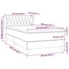 3127660 vidaXL Lit à sommier tapissier avec matelas Rose 100x200 cm Velours