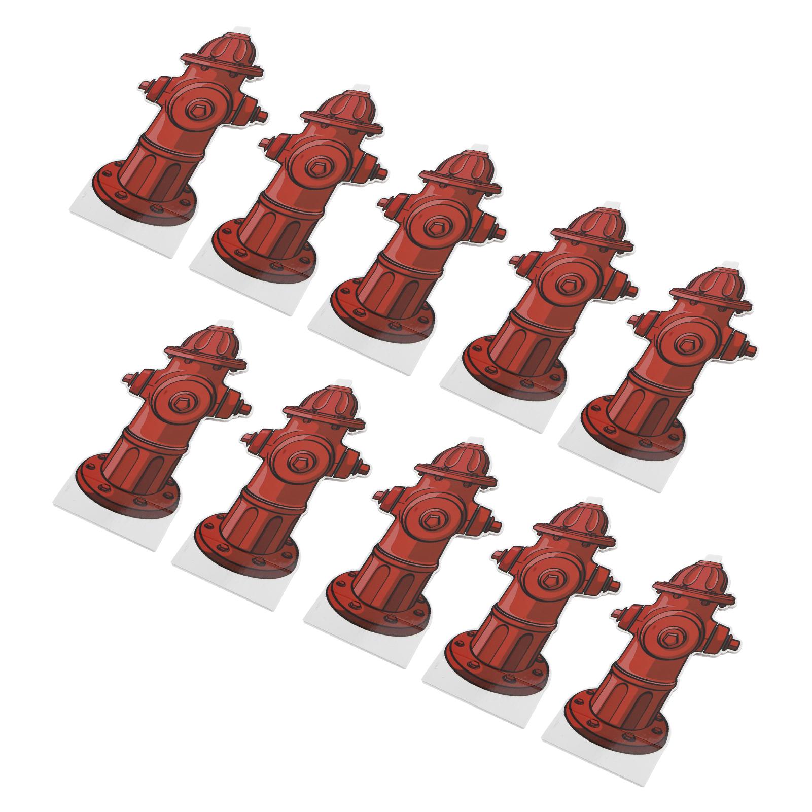 

10pcs Dog Pee Pad Trainer Paper Fire Hydrant Shaped Pet Diaper Pad Guide For Puppy красный
