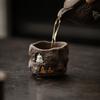 Retro Gold-plated Iron Glaze Dunhuang Cup Tea Cup Master Cup Ancient Early-fired Handmade Ceramics Tea Cup Kung Fu Tea