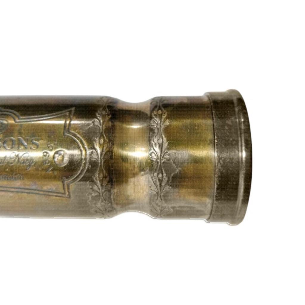 Custom Brass Kaleidoscope with Leather Box, Personalized Gift for Dads Men Women, Kids Birthdays, Christmas Decor (Brown)