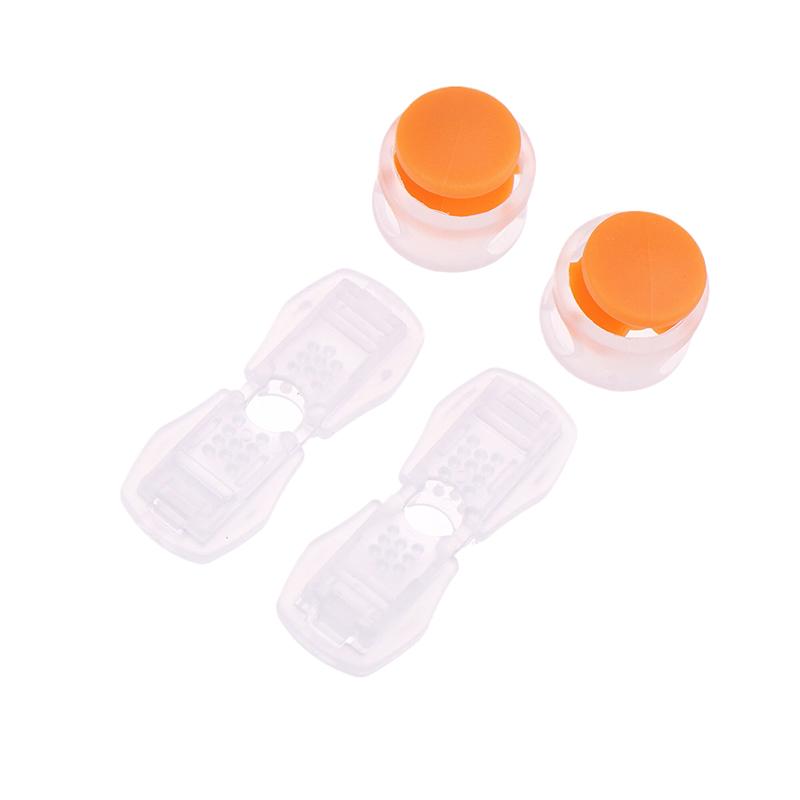 Spring Lock Adjustable Buckle No Tie Shoelaces Fast Sneakers Strings Snap Shoelaces Buckle Shoelace Clip Shoelaces Lock Device