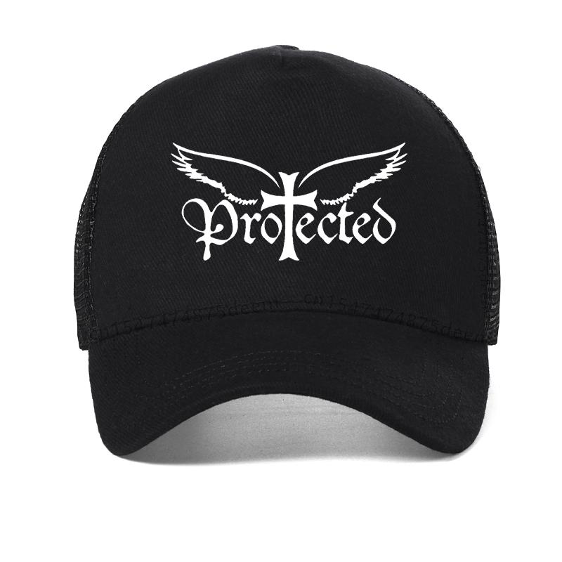 Angel Will Protect You Cap Fashion Unisex The Cross Jesus Christ Printing Baseball Cap Cool Fashion Summer Visor Trucker Hat