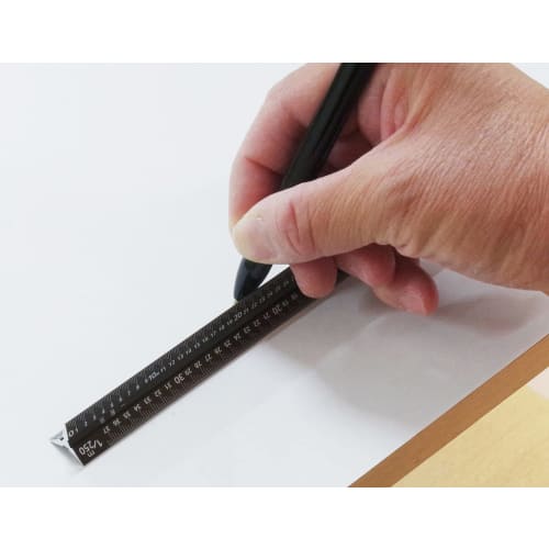 Niigata Seiki SK Made In Japan Aluminum Triangular Scale, Kaidan Measuring Scale, General Use, 15cm, Bronze, TSGA-15KD