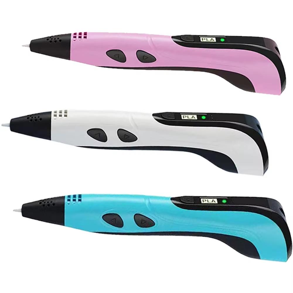 New 3D Printing Pen 3D Pen for Children with Power Adapter 50M PLA Filament Travel Case Birthday Christmas Gift for Kids