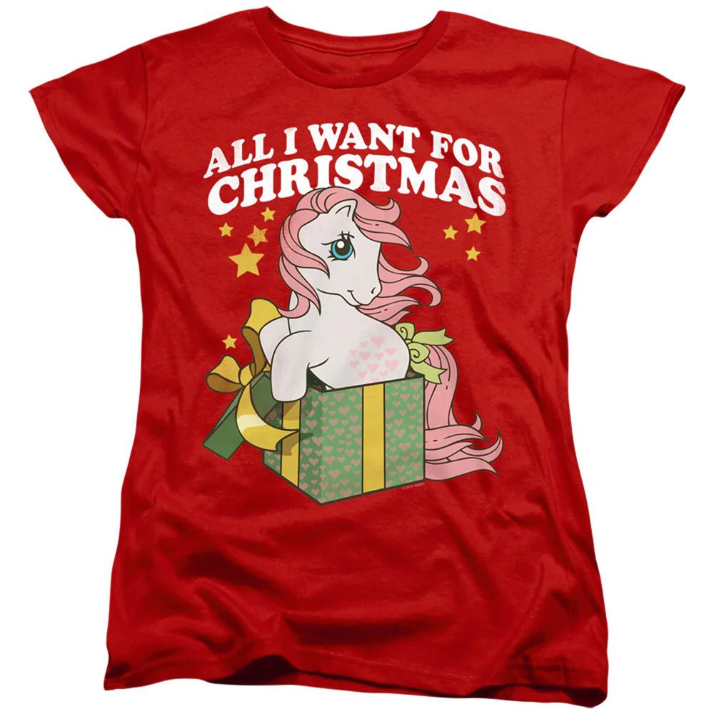 

My Little Pony Retro All I Want Womens T Shirt Red 3XL