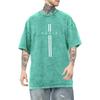 Men's Printed Round Neck T-shirt  Casual Sports Short Sleeved Shirt