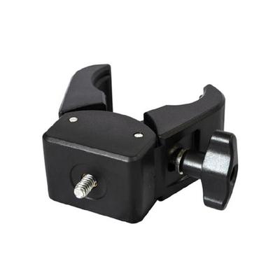 Super Clamp Mount Holder Adapter with 1/4Inch Thread for Monitor LED Flash Light Camera Tube Microphone Stand Bracket