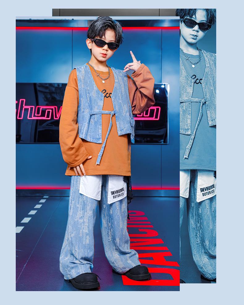 Children's Hip-Hop Fashion: Boys' and Girls' Trendy Streetwear Shirts & Jackets