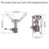 Outdoor Gas Stove Camping Burner Portable Mini Folding Stove Gas Heater Survival Furnace Foldable Furance Head for Picnic Cooker