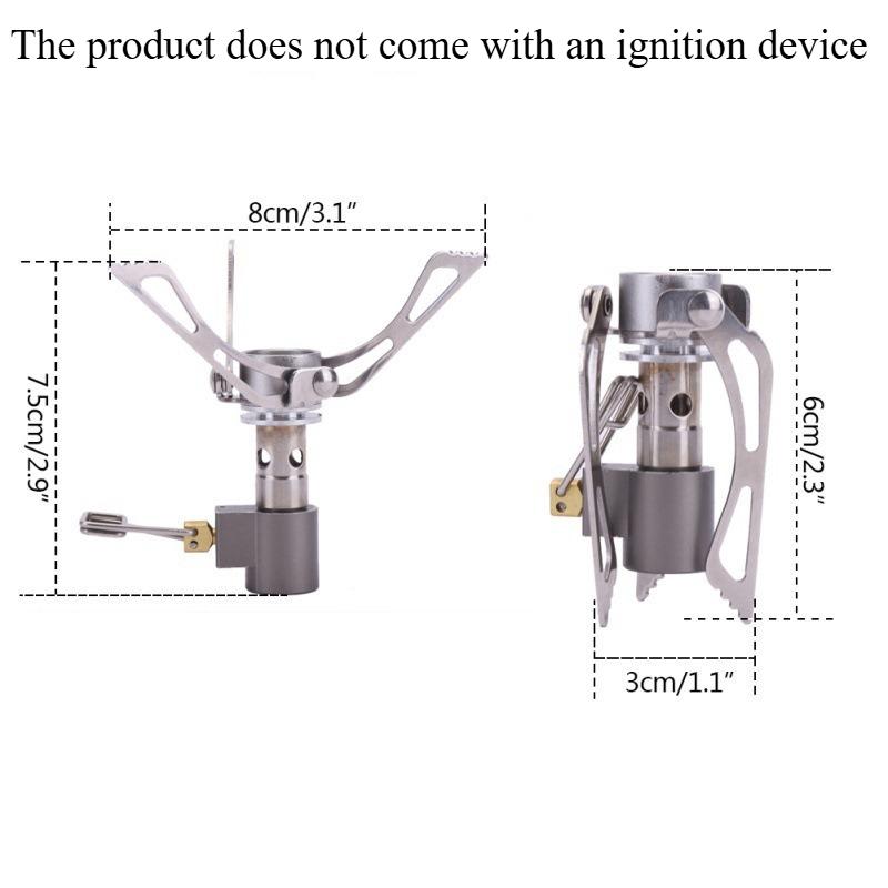 Outdoor Gas Stove Camping Burner Portable Mini Folding Stove Gas Heater Survival Furnace Foldable Furance Head for Picnic Cooker