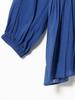 B:MING LIFE STORE by BEAMS Women's 2-Way Gathered Blouse (Sizes S-M) in Blue, Size S
