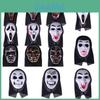 Halloween Horror Masker Voor Feestkostuum Met Plastic Spook- En Vampiergezichten Voor Cosplay Evenementen
