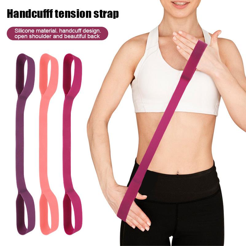 Strečový popruh Jóga Napínák Jóga Pomůcka Cvičení s otevřenými zády Rameno Jóga Strečový pás Elastická strečová guma Cvičení