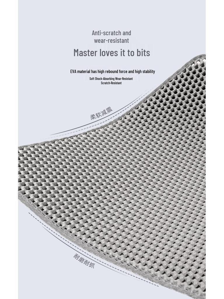 EVA Waben Katzenstreumatte: Spritzwassergeschützt, Feuchtigkeitsbeständig, Leicht zu reinigen