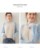 Women's Color Block Cashmere Sweater - Round Neck, Thick Knitwear for Autumn/Winter, Soft and Cozy Pullover