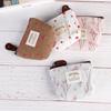 New Korean Style Mini Wallet Card Holder Floral Print Zipper Coin Purses Flower Canvas