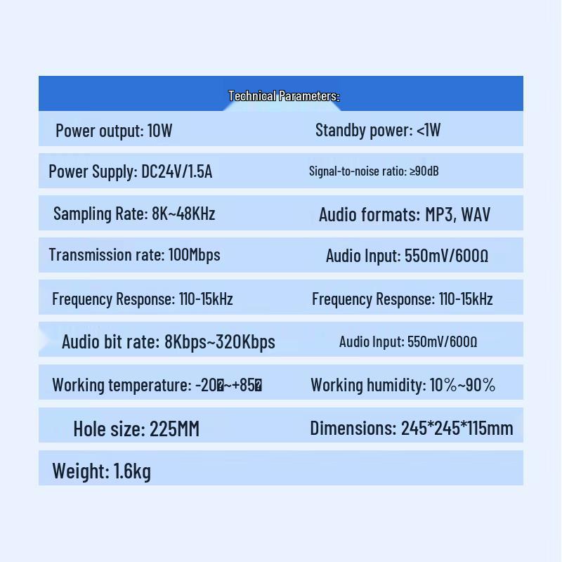 MIKEGOLS POE SIP Conference Ceiling Speaker CN Plug (adapter Included)