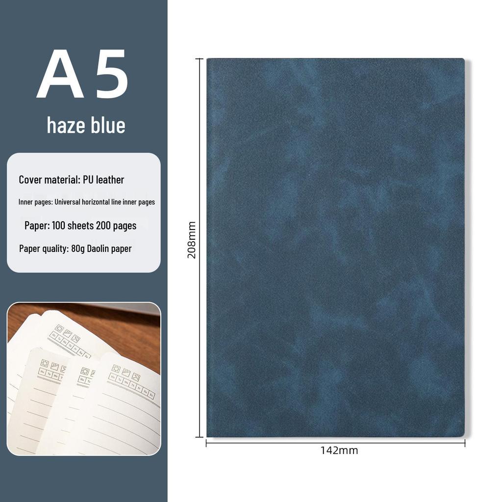 Elegant Retro Notebook & Thermos Set: Premium Gift Box for Business Meetings