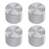 4Pcs Radio & A/C Knobs Fit for Infiniti G37 G35 Q40 Q60 FX35 37 50 QX50 QX70 EX35 37 Skyline V36 Silver Aluminum Alloy
