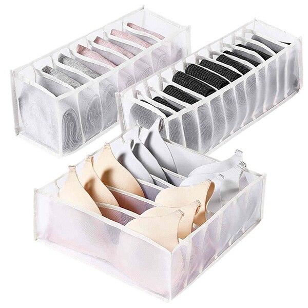 Folding Drawer Storage Box Compartmental Wardrobe Storage Box Suitable For Underwear, Bras And Socks