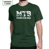 Mountain Bike Vintage MTB TShirts Distressed Design T Shirt Man Wholesale Clothes Novelty Crew Neck Purified Cotton Tees