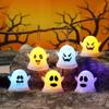 Halloween Decorations LED Candle Light Plastic Ghost Skull Lamp For Home Bar Haunted House Halloween Party Decor Horror Props