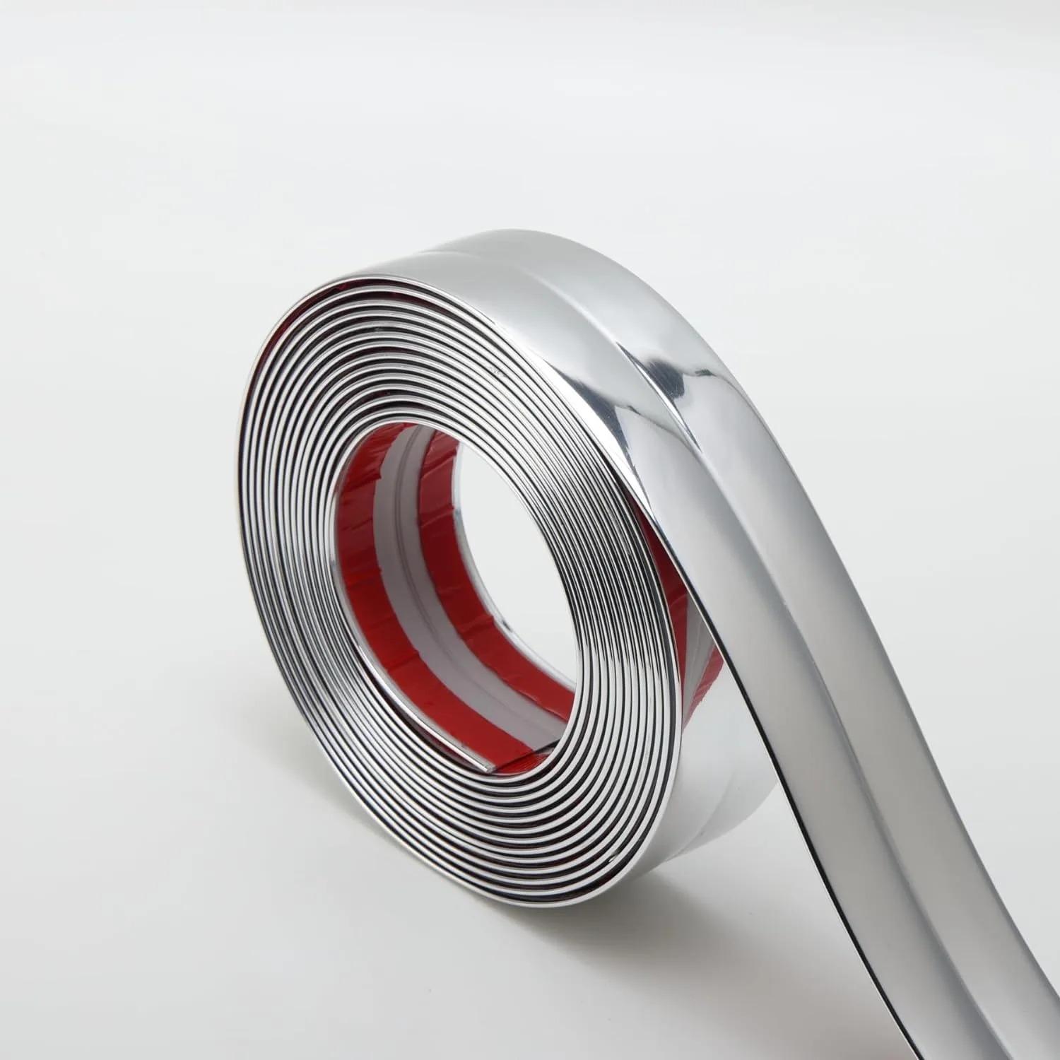 

1pc 3M/118.11in PVC Self-adhesive decorative tape gold background wall inner corner Decor Strip Furniture Table Edge 2x300cm серебряный