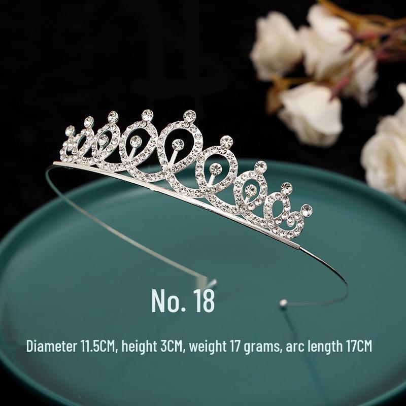 Serre-tête Couronne de Princesse à Strass pour Enfants - Mignon Style Peigne Chat Lapin Incrusté de Diamants pour Filles