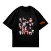 Stray Kids "This & That" Member SKZOO Collage T‑Shirt, Group Photo Mix with Character Stickers & Sleeve Print, Oversized K‑Pop Fan Tee