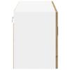 Wall Mounted Glass Cabinet LUCCA Artisan Oak 80 X 31 X 40 Cm