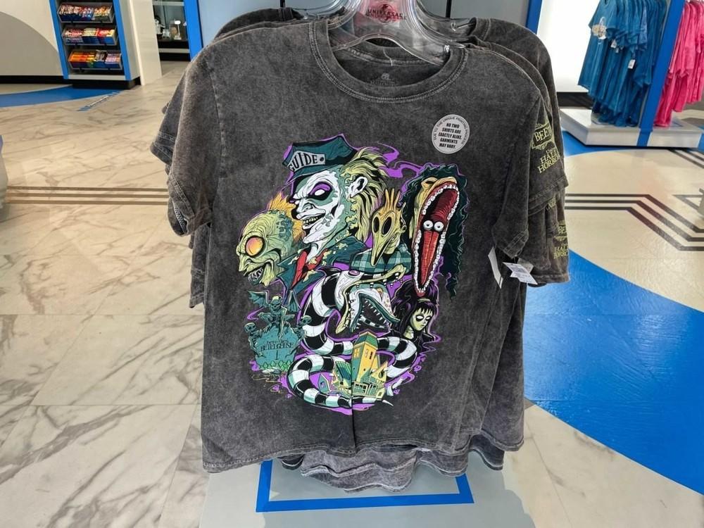 NEW 2025 Universal Studios x Halloween Horror Nights x Beetlejuice Shirt Unisex T-Shirt S