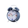 High-value 1-inch metal bell alarm clock for primary school students, children's bedside silent clock, desktop clock ornament