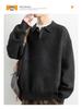 Men's Plus Size Retro Lapel Knitwear Sweater - Autumn/Winter Casual Versatile Style