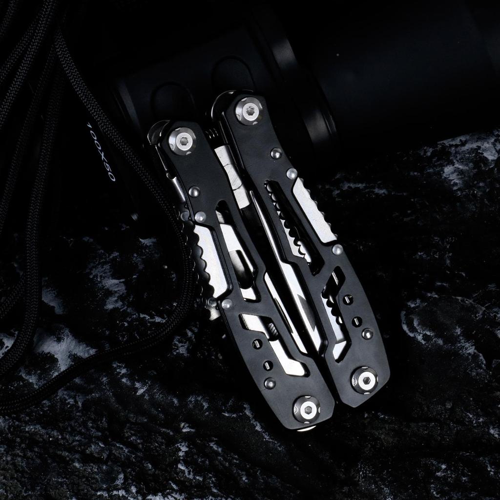 Outdoor Folding Stainless Steel Multi-Tool Pliers: Portable, Multi-Function Combination Pliers